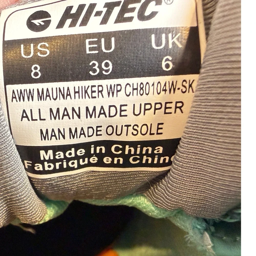 Hi-Tec Women Mauna Hiker WP Light Grey Size 8 Gorpcore Trail Shoe Hike Trekking - Picture 5 of 7